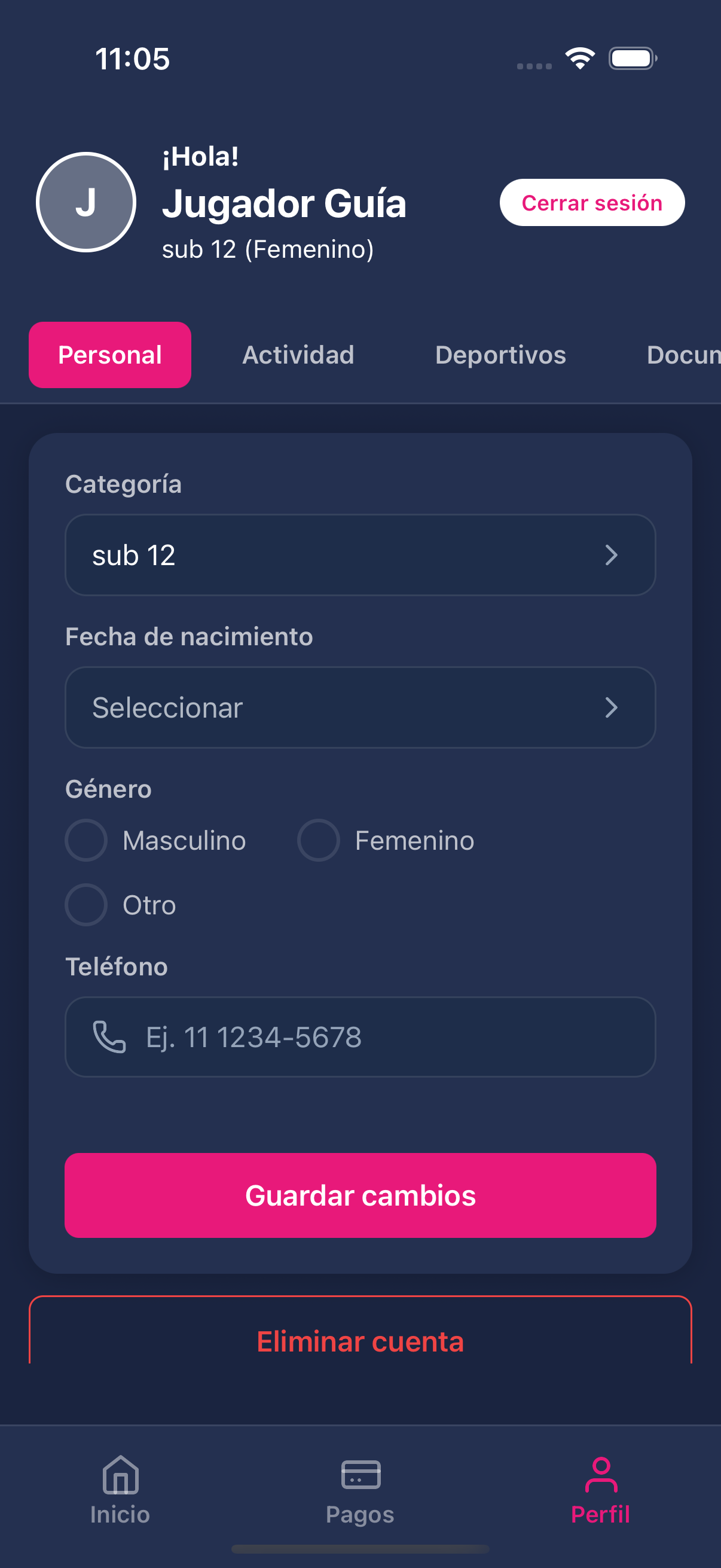 Perfil personal