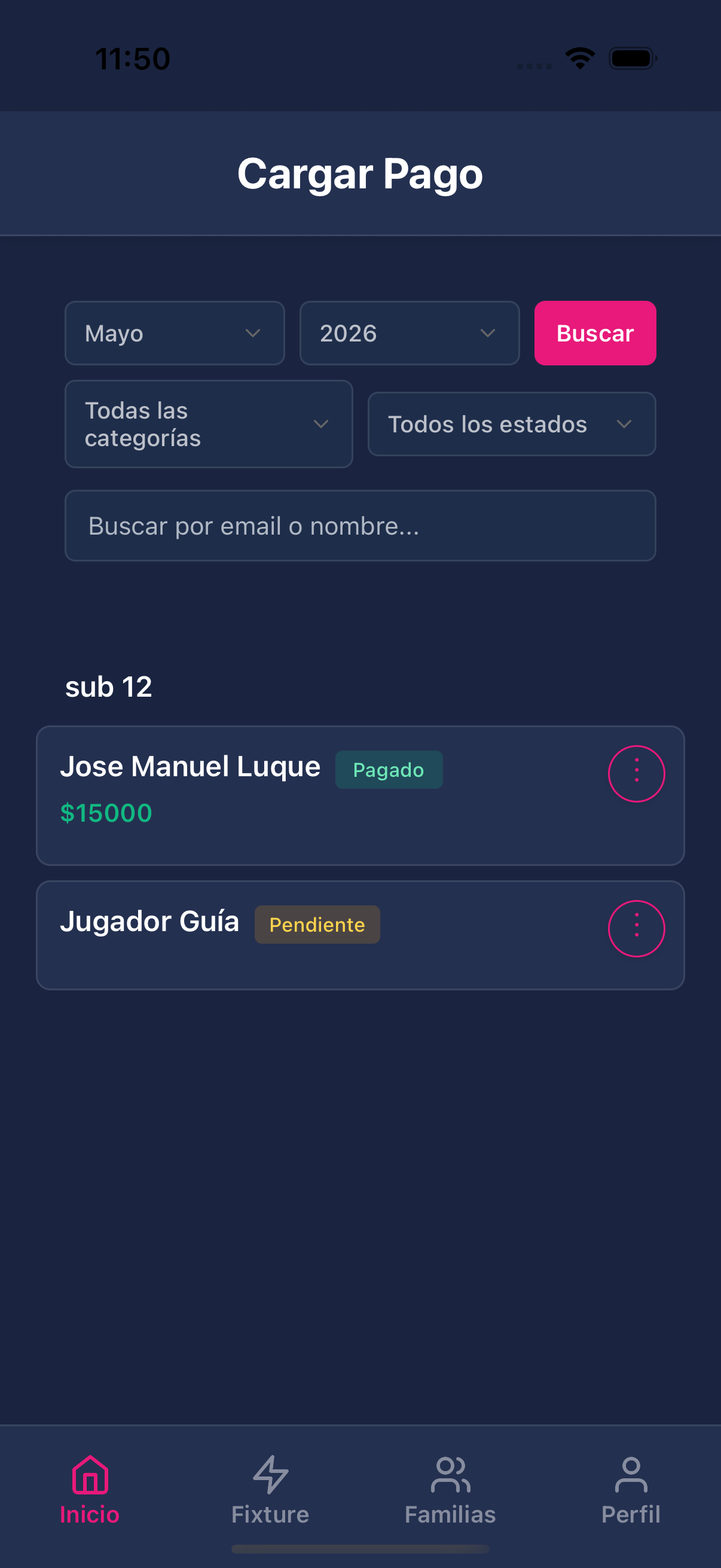 Home del coordinador